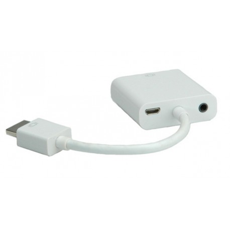 Adapter HDMI M na VGA Ž kabel 15cm, aktivni