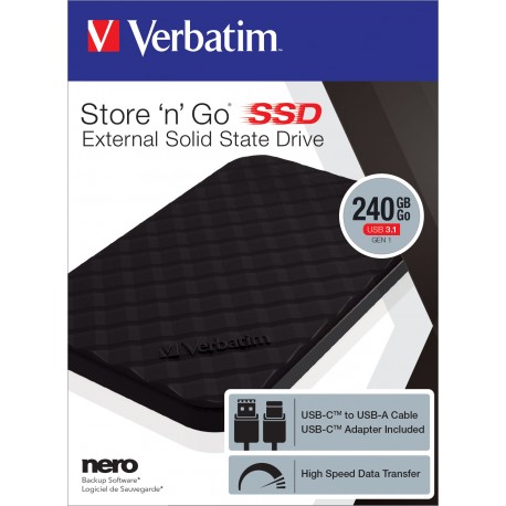 Zunanji disk SSD 240GB USB 3.1 Verbatim 53231