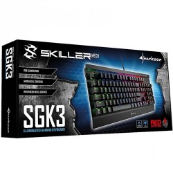 Tipkovnica USB Sharkoon SKILLER MECH SGK3 Kailh Red RGB (SLO tisk)