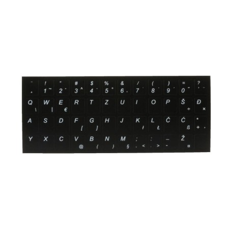 Nalepke za tipkovnico, črne