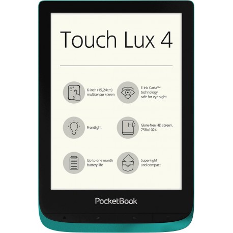 E-bralnik PocketBook Touch Lux 4, smaragdno črn