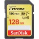 Spominska kartica SDXC Sandisk 128GB Extreme, 150/60MB/s, UHS-I U3, V30