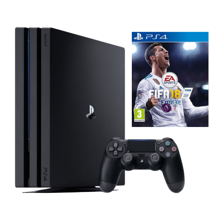 Igralna konzola Sony PlayStation 4 Pro 1TB, črna + igra Fifa 2018