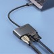 Ugreen USB-C na HDMI in VGA + PD adapter siv