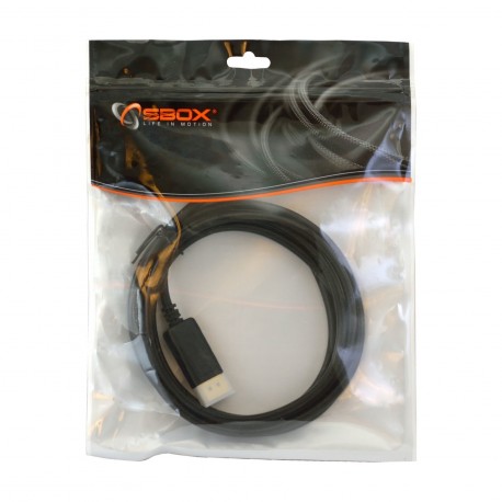 DisplayPort-DisplayPort mini kabel 2m SBOX črn