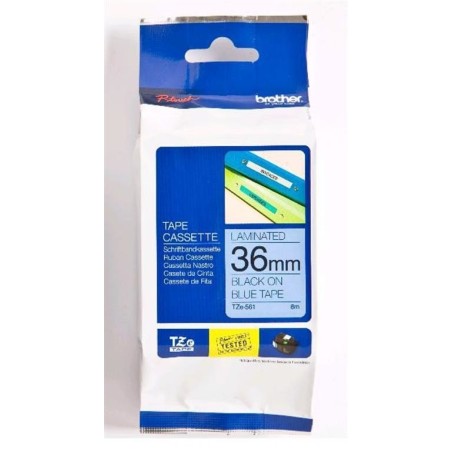 Brother TZE-561 črn/moder trak za PT 36mm, TZE561