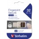 Varen pomnilniški ključ USB Verbatim Fingerprint Secure 32GB 49337