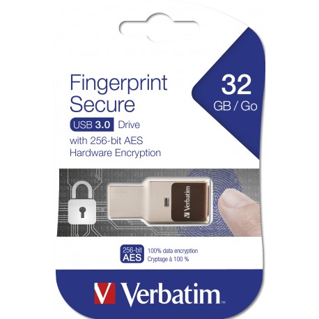 Varen pomnilniški ključ USB Verbatim Fingerprint Secure 32GB 49337