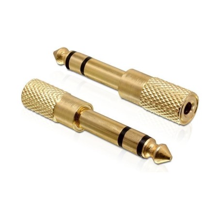 Adapter-AUDIO Jack 3,5F - 6,35M Delock