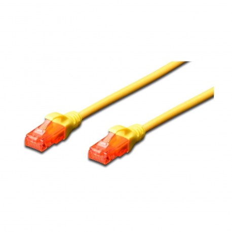 Priključni kabel za mrežo Cat6 UTP 3m rumen, Digitus