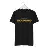 Majica moška črna Powered By TrollGang zlat napis