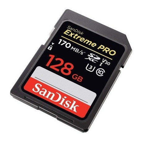 SanDisk Extreme PRO 170 MB/s SDXC 128GB C10