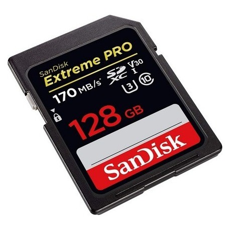 SanDisk Extreme PRO 170 MB/s SDXC 128GB C10