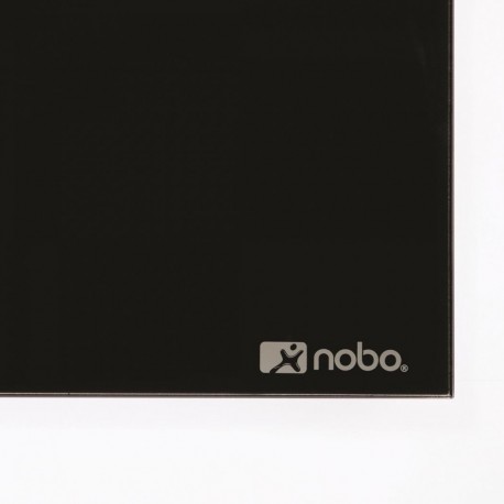 Tabla steklena Nobo diamond 99,3x55,9cm črna