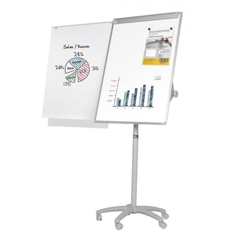 Tabla Bi-Office samostoječa Maya Mobile 70x102 cm Alu, magnetna