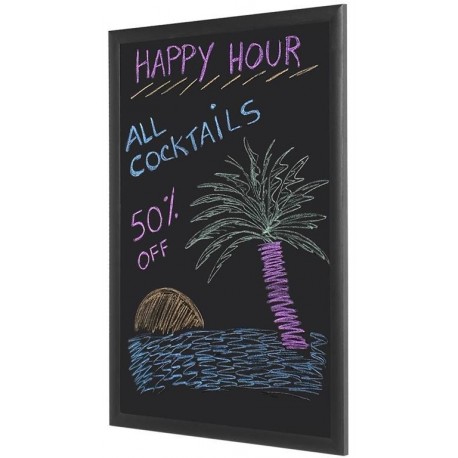 Tabla Bi-Office črna stenska 25 x 35 cm za pisanje s kredo