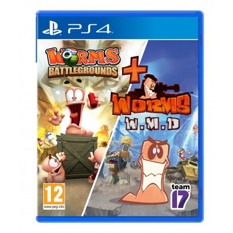Igra Worms Battlegrounds + Worms WMD Double Pack (PS4)