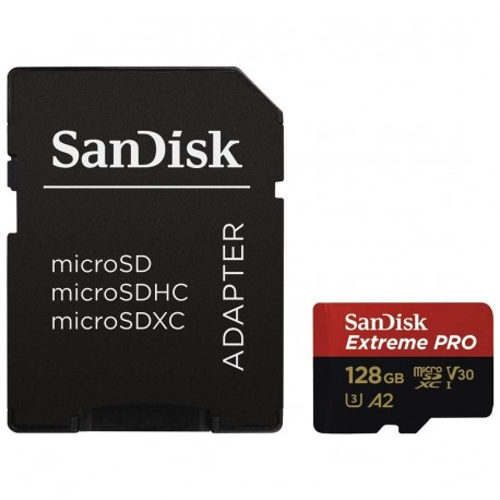 Spominska kartica microSD SanDisk Extreme Pro SDXC UHS-I U3 A2 V30 128GB