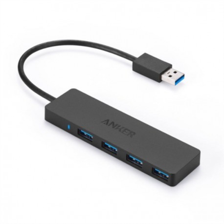 Anker Ultra Slim 4-port USB 3.0 hub črn