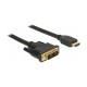HDMI-DVI-D 18+1 kabel 1m Delock