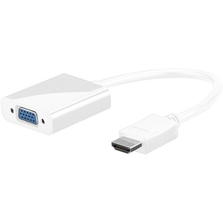 Adapter HDMI M na VGA Ž 0.1m, Goobay, bel