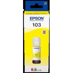 Črnilo Epson 103 rumeno, steklenička 65ml, 7500 strani