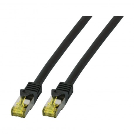 Kabel SFTP CAT.7 patch 15m črn LSOH EFB