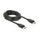 DisplayPort kabel 5m 4K 60Hz 21,6Gb/s Delock črn 8531059