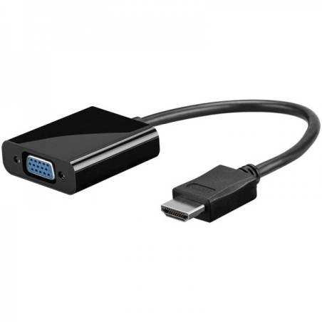 Adapter HDMI M na VGA Ž 0.1m, Goobay, črn