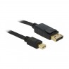 Kabel DisplayPort-DisplayPort mini 4K 5m Delock, črn