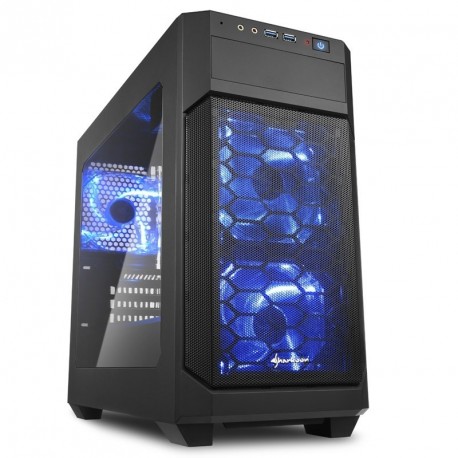Ohišje microATX Sharkoon V1000 Window, črno