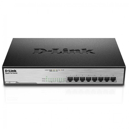 Stikalo (switch) 8 port Gigabit PoE D-Link DGS-1008MP