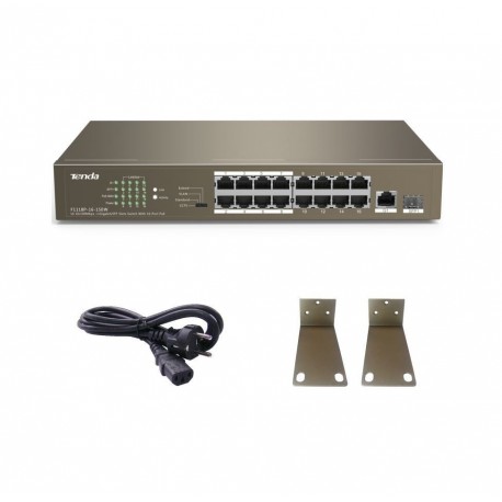 Stikalo (switch) 18 port 10/100 PoE Tenda TEF1118P-16-150W