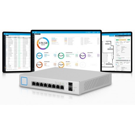 Stikalo (switch) 8 port Gigabit PoE Ubiqiti US-8-150W