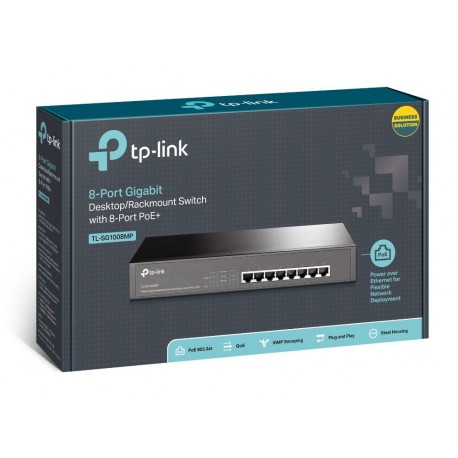 Stikalo (switch) 8 port Gigabit PoE TP-Link TL-SG1008MP
