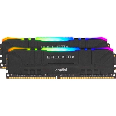Pomnilnik DDR4 16GB (2x8GB) 3200 Crucial Ballistix RGB Black, BL2K8G32C16U4BL