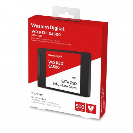 SSD disk 500GB SATA3 WD RED, WDS500G1R0A