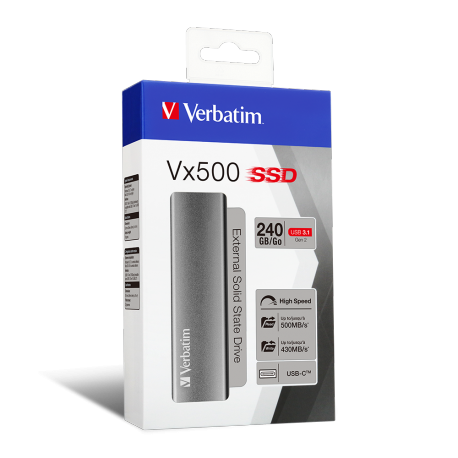 Zunanji disk SSD 240GB USB 3.1 Verbatim Vx500 47442