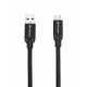 Kabel USB-C na USB-A Verbatim Stainless Steel Sync & Charge 100cm Black 48871