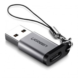 Ugreen USB 3.0-A na USB-C adapter siv