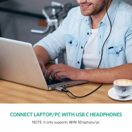 Ugreen USB 3.0-A na USB-C adapter siv