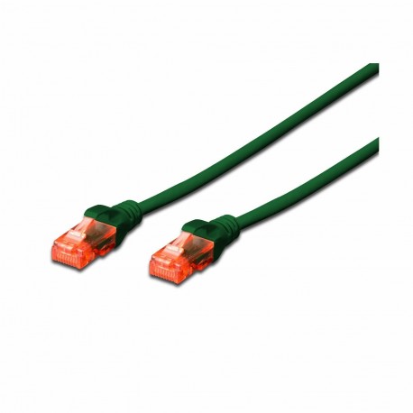 Priključni kabel za mrežo Cat6 UTP 0.25m zelen