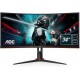 LED monitor 34 AOC CU34G2 Ultra Wide ukrivljen gaming