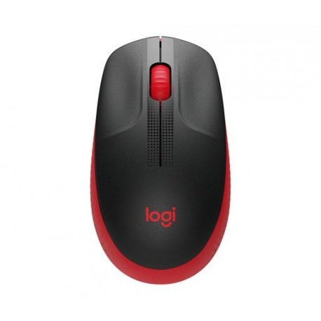 Miška Logitech M190 Wireless, rdeča