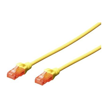 Priključni kabel za mrežo Cat6 UTP 0.25m rumen