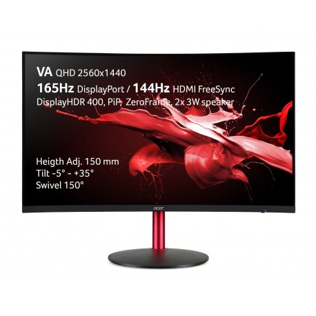 Monitor Acer Nitro XZ322QUPbmiiphx, curved