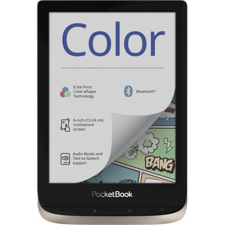E-bralnik PocketBook Color, srebrn