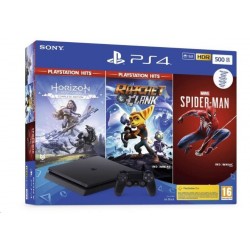 Igralna konzola Playstation PS4 500GB set + Spiderman/HZD CE/R&C