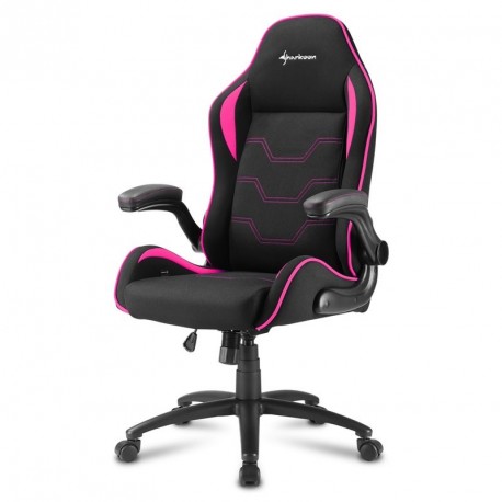 Gaming stol SHARKOON ELBRUS 1 črn/roza
