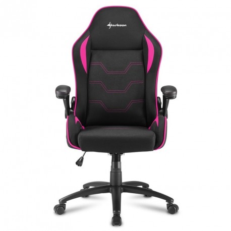 Gaming stol SHARKOON ELBRUS 1 črn/roza